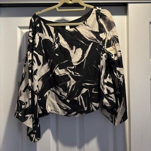 Black and cream swing top by Alice & Olivia